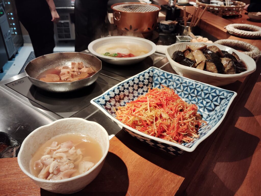 小料理屋のカウンターイメージ図